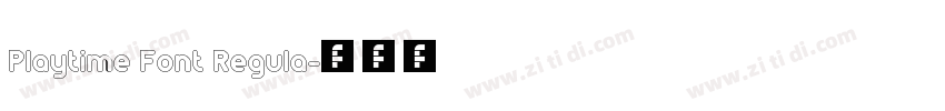 Playtime Font Regula字体转换